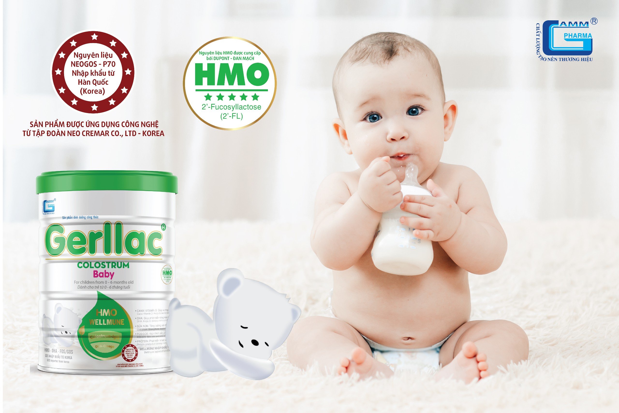 Gerllac Baby là thực phẩm giàu dinh dưỡng cho bé 0 đến 6 tháng tuổi.